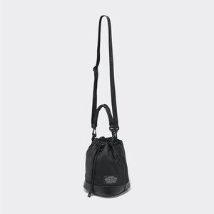 GU x UNDERCOVER Shoulder Bag Crossbody Drawstring Black NWT KOSMIK/NOISE Collab